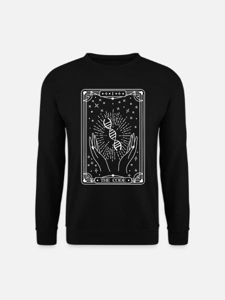 The Code (weiß) - Unisex Pullover - Schwarz