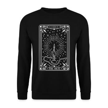 The Heat (white) - Unisex Sweatshirt - black - Front - Alina (178cm) & Michal (187cm)