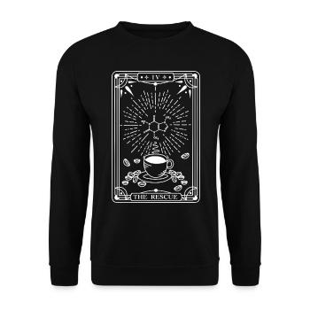 The Rescue (white) - Unisex Sweatshirt - black - Front - Alina (178cm) & Michal (187cm)