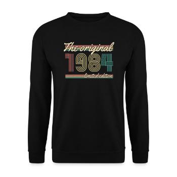 1984 ST Die originale limitierte Auflage - Unisex Pullover - Schwarz - Vorne - Alina (178cm) & Michal (187cm)
