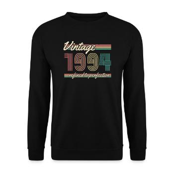 1994 ST Vintage refined to perfection - Unisex Sweatshirt - black - Front - Alina (178cm) & Michal (187cm)
