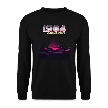 1984 SW pyramide édition limitée - 1984 Anniversaire - Sweat-shirt Unisexe - noir - Devant - Alina (178cm) & Michal (187cm)