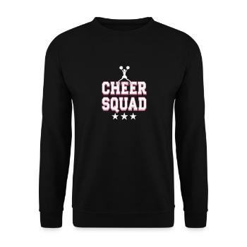 Cheerleading Cheer Squad Cheer Squad - Unisex Pullover - Schwarz - Vorne - Alina (178cm) & Michal (187cm)