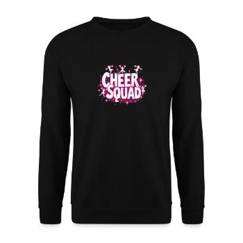 Cheerleading Cheer Squad Équipe Enthousiasme - Sweat-shirt Unisexe - noir - Devant - Alina (178cm) & Michal (187cm)