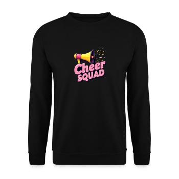Cheerleading Cheer Squad Haut-parleur Art - Sweat-shirt Unisexe - noir - Devant - Alina (178cm) & Michal (187cm)