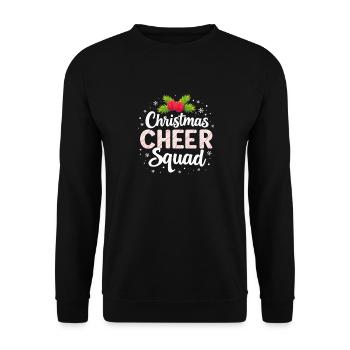 Cheer Squad de Noël Joie festive - Sweat-shirt Unisexe - noir - Devant - Alina (178cm) & Michal (187cm)