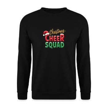 Joie de l’équipe de Noël - Sweat-shirt Unisexe - noir - Devant - Alina (178cm) & Michal (187cm)