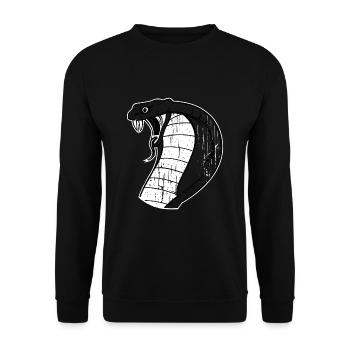 cobra - Sweat-shirt Unisexe - noir - Devant - Alina (178cm) & Michal (187cm)