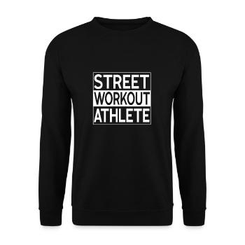 Street Workout Athlete Calisthenics - Unisex Pullover - Schwarz - Vorne - Alina (178cm) & Michal (187cm)