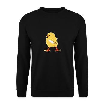 Cut You poussin couteau poulet oiseau - Sweat-shirt Unisexe - noir - Devant - Alina (178cm) & Michal (187cm)
