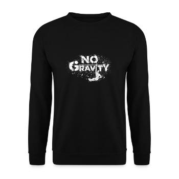Calisthenics No Gravity Street Workout L-Sit - Unisex Sweatshirt - black - Front - Alina (178cm) & Michal (187cm)