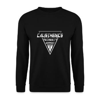 Calisthenics Star Street Workout Handstand Retro - Unisex Pullover - Schwarz - Vorne - Alina (178cm) & Michal (187cm)