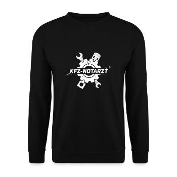Car Emergency Doctor Mechanic Screwdriver Repair Funny - Unisex Sweatshirt - black - Front - Alina (178cm) & Michal (187cm)