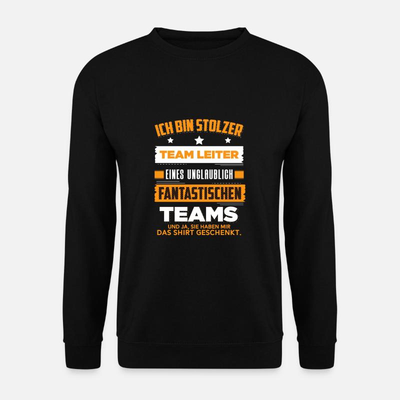 Teamleiter Lustig Team Geschenk Produktionsfirma - Unisex Pullover - Schwarz