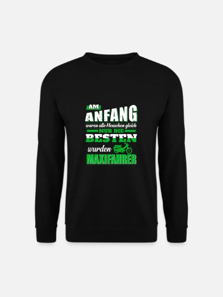 Maxi Moped Nur die Besten Oldtimer Mopedfahrer - Unisex Pullover - Schwarz