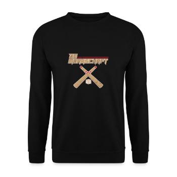 De Moarschaft Knitteln Stöbel Daube Knittelspieler - Sweat-shirt Unisexe - noir - Devant - Alina (178cm) & Michal (187cm)