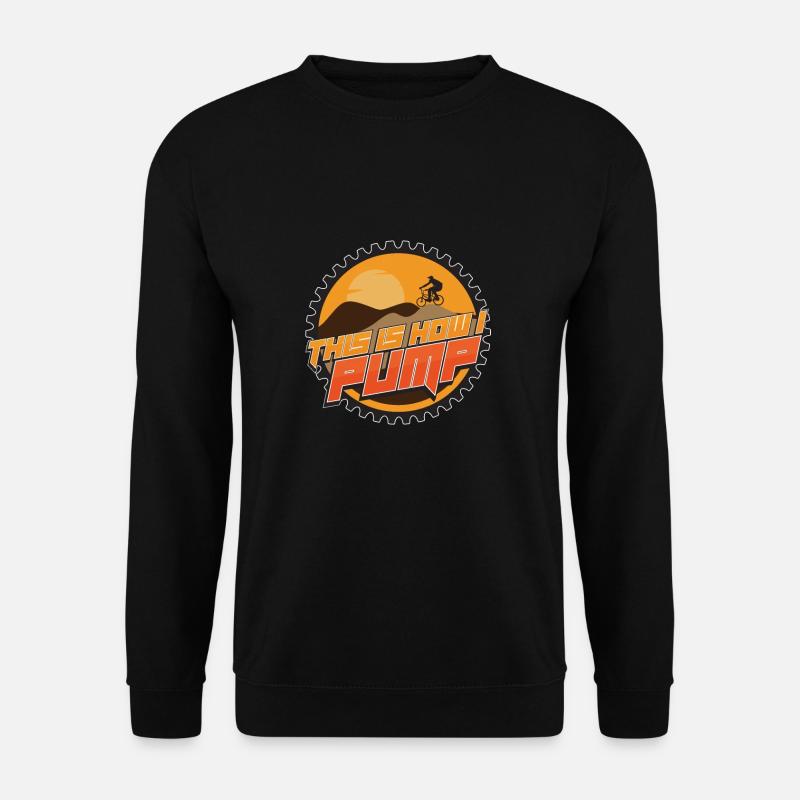 Pump Track How I Pump Mountainbike BMX Loop - Unisex Pullover - Schwarz