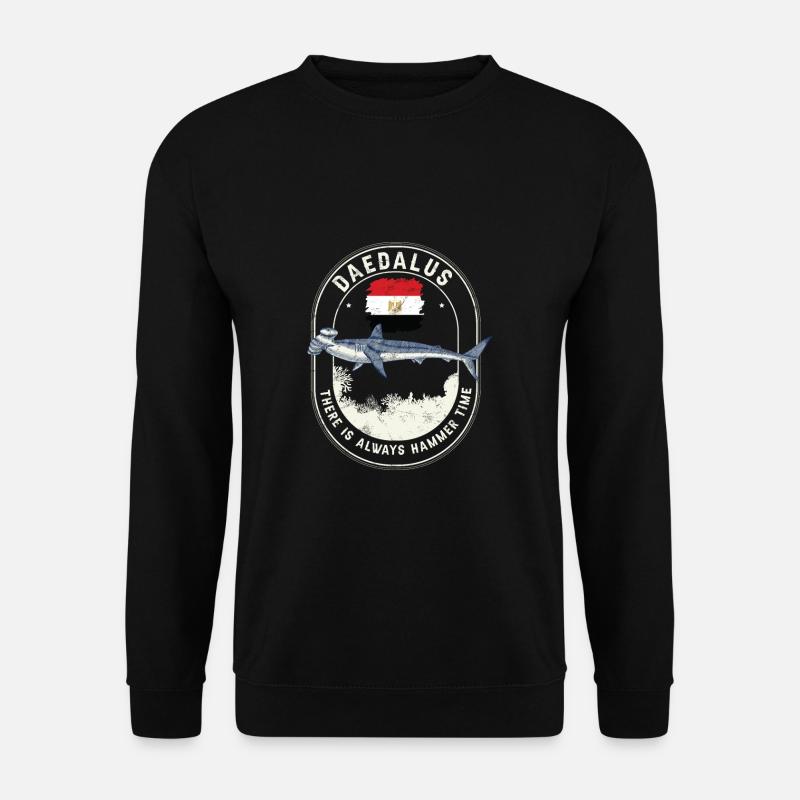 Daedalus Always Hammer Time Tauchsafari Hammerhai - Unisex Pullover - Schwarz