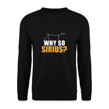 Humoristique Sirius Stargazing pour un astronome - Sweat-shirt Unisexe - noir - Devant - Alina (178cm) & Michal (187cm)