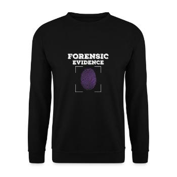 Forensic Evidence For A Crime Scene Investigator - Unisex Sweatshirt - black - Front - Alina (178cm) & Michal (187cm)