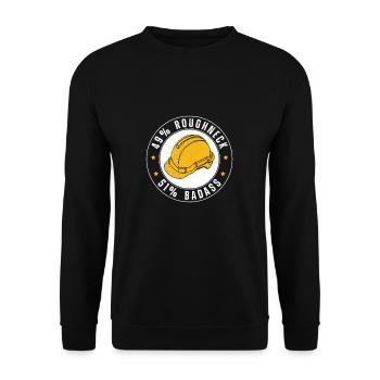 Roughneck Badass Funny Oilfield Worker - Sweat-shirt Unisexe - noir - Devant - Alina (178cm) & Michal (187cm)
