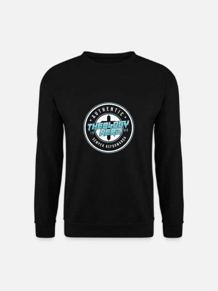 Authentischer Theologie-Nerd Lustiger Theologe - Unisex Pullover - Schwarz