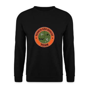 Ski de l'équipe de sauvetage en montagne Rescuer - Sweat-shirt Unisexe - noir - Devant - Alina (178cm) & Michal (187cm)
