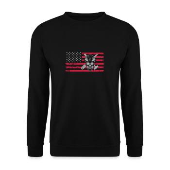 Outils de crâne Roughneck Funny Oilfield Worker - Sweat-shirt Unisexe - noir - Devant - Alina (178cm) & Michal (187cm)