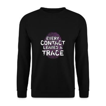 Every Contact Leaves A Trace For Forensic - Unisex Sweatshirt - black - Front - Alina (178cm) & Michal (187cm)