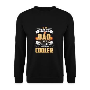 Aquarium Papa Discus Poisson Aquarien Poisson d’ornement - Sweat-shirt Unisexe - noir - Devant - Alina (178cm) & Michal (187cm)