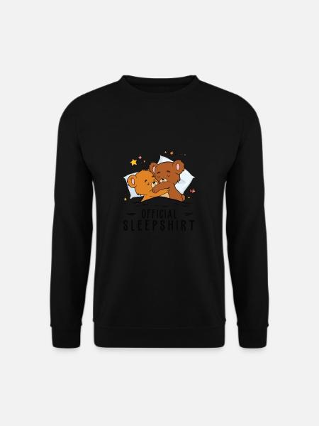 Offizieller Schlafanzug, Bärenmotiv, lustig - Unisex Pullover - Schwarz