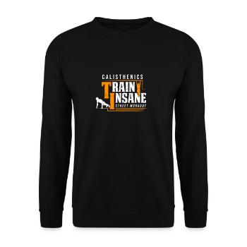 Calisthenics Train Insane Street Workout - Sweat-shirt Unisexe - noir - Devant - Alina (178cm) & Michal (187cm)
