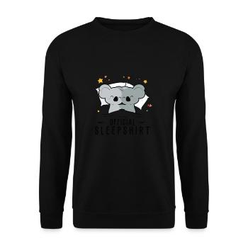 Offizielles Schlafanzug Koala Funny - Unisex Pullover - Schwarz - Vorne - Alina (178cm) & Michal (187cm)