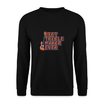 Jeu de jeu amusant pour guitariste électrique - Sweat-shirt Unisexe - noir - Devant - Alina (178cm) & Michal (187cm)