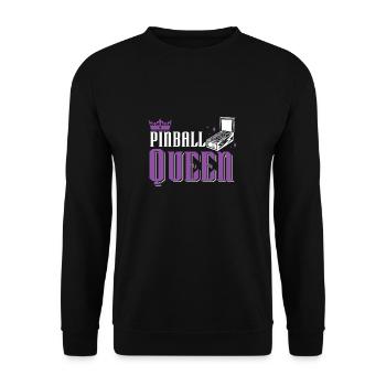 Funny Arcade Gaming For A Pinhead Pinball Lover - Unisex Sweatshirt - black - Front - Alina (178cm) & Michal (187cm)