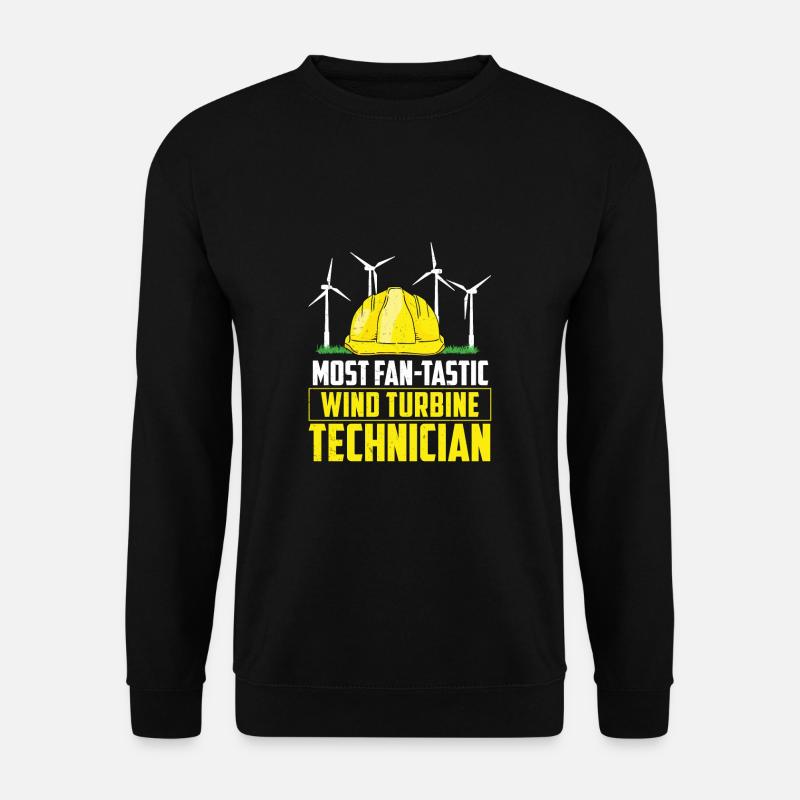 Die meisten fan-tastischen Windkraft-Techniker - Unisex Pullover - Schwarz