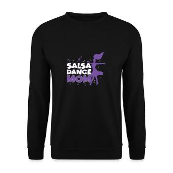 Salsa Dance Mom Funny Salsa Dancer Latin Dance - Unisex Sweatshirt - black - Front - Alina (178cm) & Michal (187cm)