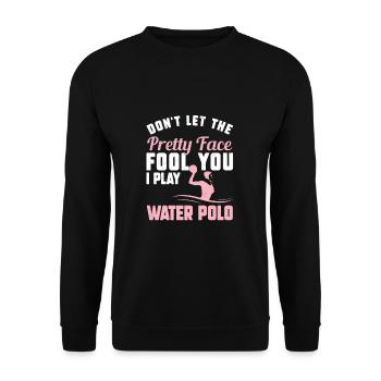 Don't Let The Pretty Face Fool You Funny Water - Sweat-shirt Unisexe - noir - Devant - Alina (178cm) & Michal (187cm)