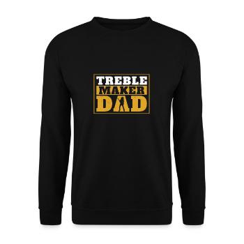 Treble Maker Jeu de basse amusant pour guitariste - Sweat-shirt Unisexe - noir - Devant - Alina (178cm) & Michal (187cm)