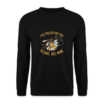 Jeu de mots d'apiculture amusant pour un fermier - Sweat-shirt Unisexe - noir - Devant - Alina (178cm) & Michal (187cm)