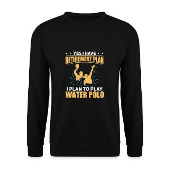 Plan de retraite amusant pour les joueurs de - Sweat-shirt Unisexe - noir - Devant - Alina (178cm) & Michal (187cm)
