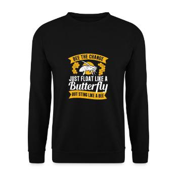 Bee The Changement d'apiculture drôle pour un - Sweat-shirt Unisexe - noir - Devant - Alina (178cm) & Michal (187cm)