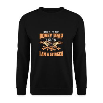 Sarcasme d'apiculture drôle pour un éventail - Sweat-shirt Unisexe - noir - Devant - Alina (178cm) & Michal (187cm)