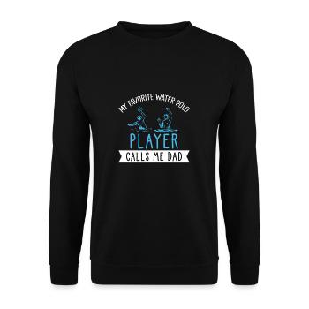 Mon joueur préféré m'appelle papa pour un amateur - Sweat-shirt Unisexe - noir - Devant - Alina (178cm) & Michal (187cm)