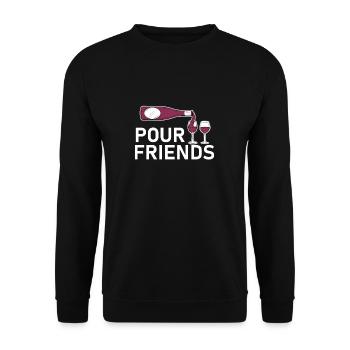 Funny Winemaking Winery For A Sarcastic Winemaker - Unisex Sweatshirt - black - Front - Alina (178cm) & Michal (187cm)