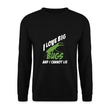 I Like Big Bugs Cannot Lie Entomologiste Funny - Sweat-shirt Unisexe - noir - Devant - Alina (178cm) & Michal (187cm)