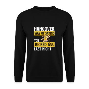 Humour drôle pour les amateurs de bière alcoolisée - Sweat-shirt Unisexe - noir - Devant - Alina (178cm) & Michal (187cm)