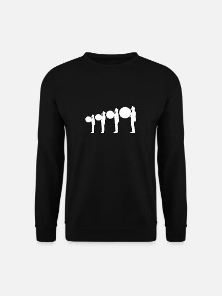 Evolution Funny Drumline Band Musician - Unisex Sweatshirt - black