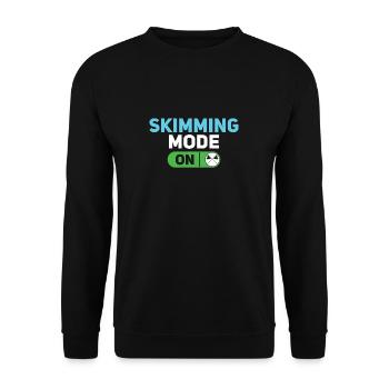 Mode écumoire sur le service amusant Pool Guy - Sweat-shirt Unisexe - noir - Devant - Alina (178cm) & Michal (187cm)