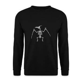 Ptérodactylus Pléontologie Paléontologue Fossil - Sweat-shirt Unisexe - noir - Devant - Alina (178cm) & Michal (187cm)